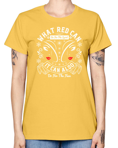 What red can do for the spirit it can also do for the face Style 175# - beauty - fashion -  Missy T-Shirt