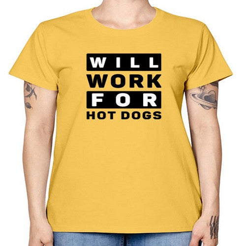 Will Work For Style 1# - dogs -  Missy T-Shirt