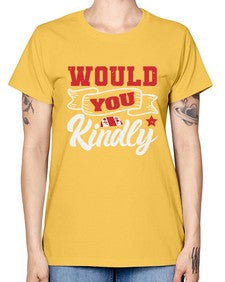 Would you kindly 55# - video games -  Missy T-Shirt