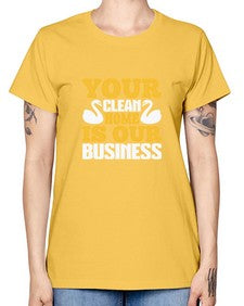 Your clean home is our Business Style 490# - cleaner -  Missy T-Shirt
