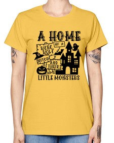 a home of a were wolf witch and their little monsters 53# - witch -  Missy T-Shirt