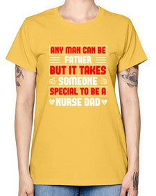 any man can be father Style 579# - nurse -  Missy T-Shirt