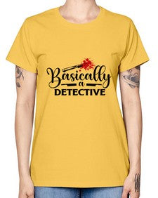 basically a detective 248# - true crime -  Missy T-Shirt
