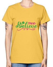 believe 50# - unicorn -  Missy T-Shirt