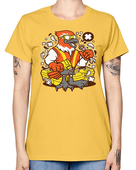 bird mechanic worker 21# - birds -  Missy T-Shirt