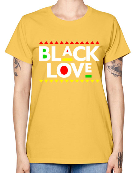 black love 228# - black words and phrases -  Missy T-Shirt