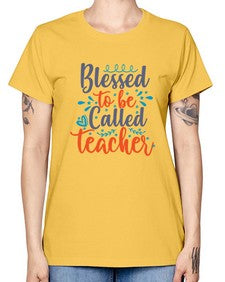 blessed to be called teacherr 635# - teacher -  Missy T-Shirt