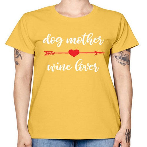 dog mom wine 84# - dogs -  Missy T-Shirt