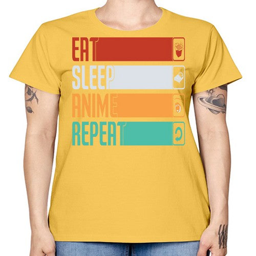 eat sleep anime repeat225# - anime -  Missy T-Shirt