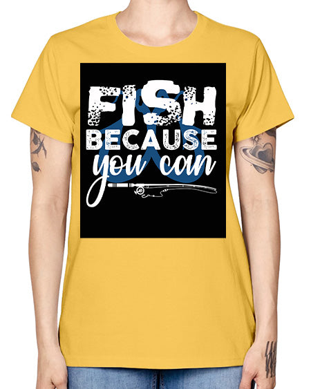 fish because you can png 59# - shark-fish -  Missy T-Shirt