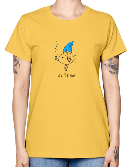 fish shark attitude 93# - shark-fish -  Missy T-Shirt