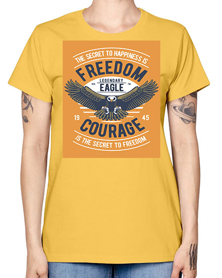 freedom eagle 35# - birds -  Missy T-Shirt