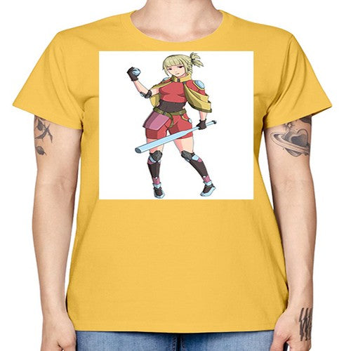 girl bring stick3# - anime -  Missy T-Shirt