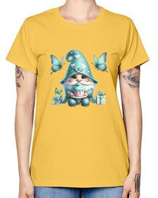 gnome with butterfly 10# - gnome -  Missy T-Shirt