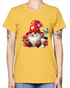 gnome with butterfly 12# - gnome -  Missy T-Shirt