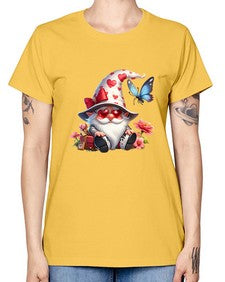 gnome with butterfly 13# - gnome -  Missy T-Shirt