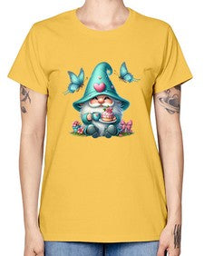 gnome with butterfly 14# - gnome -  Missy T-Shirt