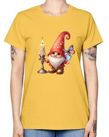 gnome with butterfly 16# - gnome -  Missy T-Shirt