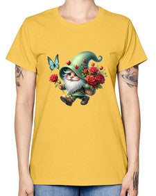 gnome with butterfly 24# - gnome -  Missy T-Shirt