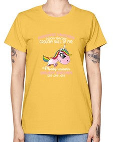 grumpy unicorn 147# - unicorn -  Missy T-Shirt