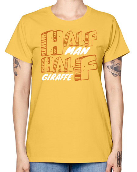 half man half giraffe - giraffee -  Missy T-Shirt