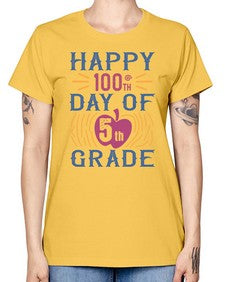 happy th day of fifth grade 250# - fifth grade -  Missy T-Shirt