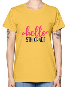 hello fifth grade 258# - fifth grade -  Missy T-Shirt