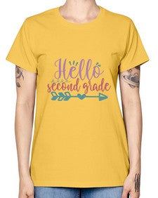hello second grade 320# - second grade -  Missy T-Shirt