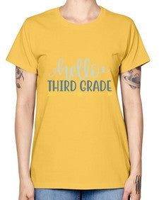 hello third grade 339# - third grade -  Missy T-Shirt