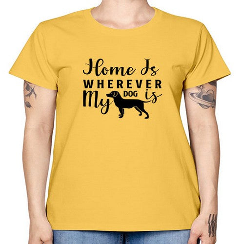 home is wherever my dog is 154# - dogs -  Missy T-Shirt