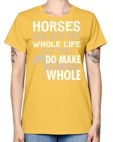 horses are not my whole life - horse -  Missy T-Shirt