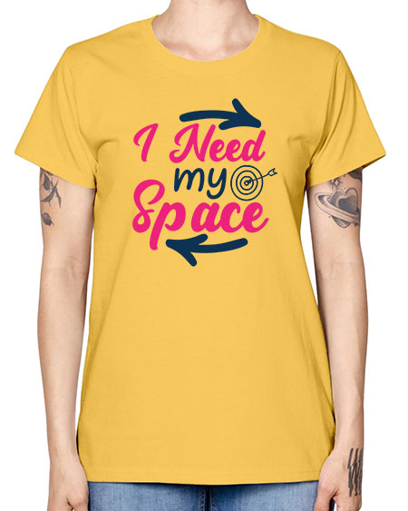 i need my space 23# - space -  Missy T-Shirt