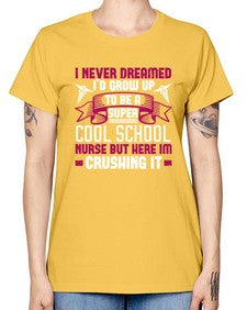 i never dreamed id grow up Style 911# - nurse -  Missy T-Shirt