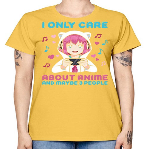 i only care about anime and maybe people234# - anime -  Missy T-Shirt