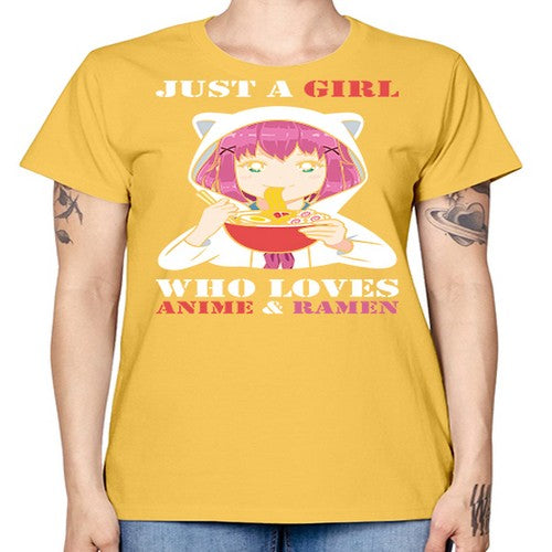 just a girl who loves anime and ramen258# - anime -  Missy T-Shirt