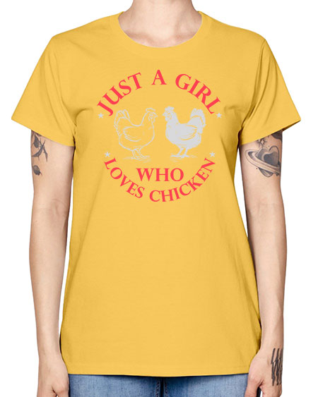 just a girl who loves chicken Style 3# - chicken -  Missy T-Shirt