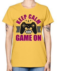 keep calm and game on 132# - video games -  Missy T-Shirt