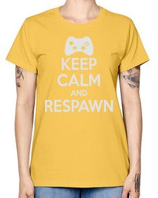keep calm and respawn 134# - video games -  Missy T-Shirt