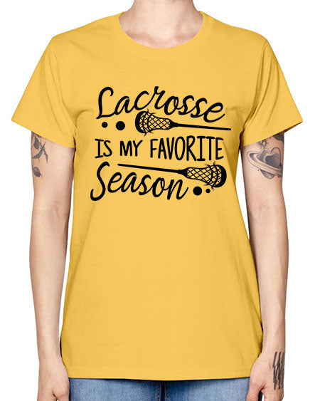 lacrosse is my favorite season 14# - lacrosse -  Missy T-Shirt