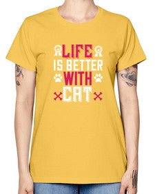 life is better with cat Style 65# - cats -  Missy T-Shirt