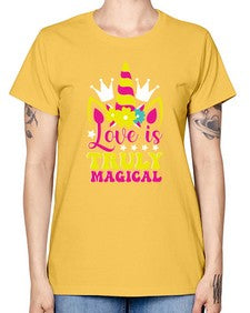 love is truly magical 270# - unicorn -  Missy T-Shirt