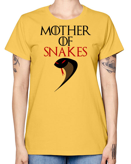 mother of snakes - snake -  Missy T-Shirt