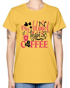 my blood type is coffee Style Style 1099# - nurse -  Missy T-Shirt