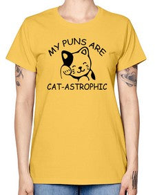 my puns are catAstrophic - cats -  Missy T-Shirt