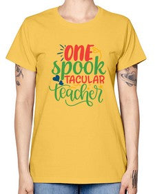one spook tacular teacher Style 329# - teacher -  Missy T-Shirt