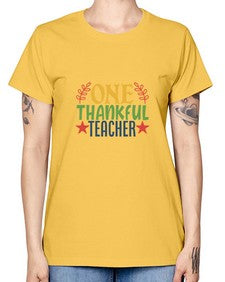 one thankful teacher Style 335# - teacher -  Missy T-Shirt