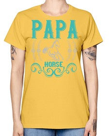 papa horse Style 26# - horse -  Missy T-Shirt