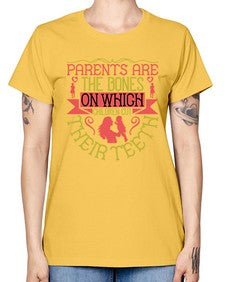 parents are the bones on which children cut their teeth 531# - parents day -  Missy T-Shirt