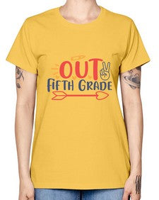 peace out fifth grade 619# - fifth grade -  Missy T-Shirt