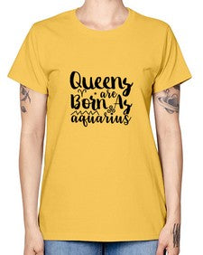 queens Are Born As Aquarius 383# - aquarius -  Missy T-Shirt